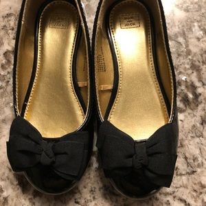 Janie and Jack Black Ballet Flats